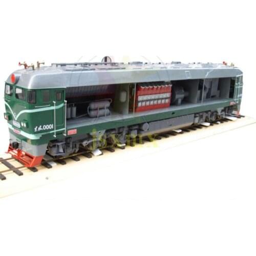 1/10 Scale Copper Chinese Dongfeng NO.4 Four II 0001 diesel locomotive Train orbital dynamic Long Train Model
