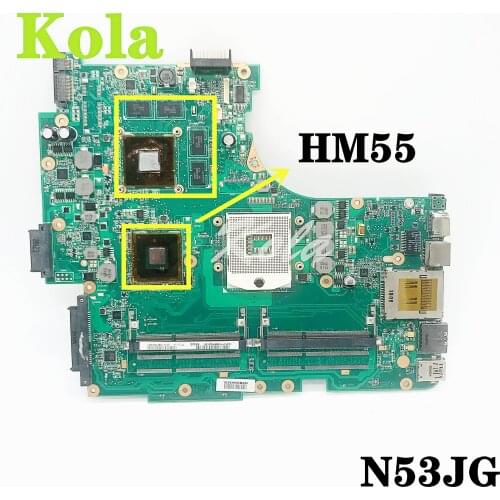 N53JG For ASUS Laptop Motherboard N53J N53JF N53JN N53JL N53JG HM55 W/ N11P-GS REV:2.2 100% fully tested
