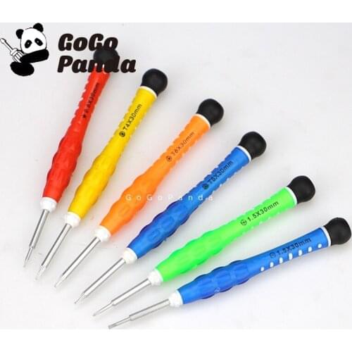 6 Pcs Magnetic Screwdriver Set Precision Screw Driver Maintenance Tools Special 0.8 star For Phone Clock Watch Repair 6081C