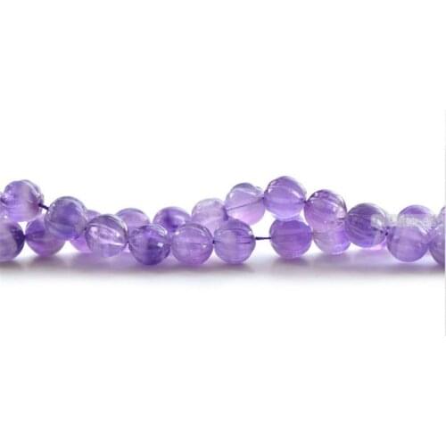 Joanlyn Natural Multi-Tones Amethyst Beads 8mm-14mm NOT Dyed Round Pumpkin Shape 15 Inch Strand AT35