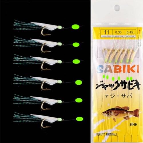 Wholesale sea fishing lure sabiki rig sale by bulk 100 packs