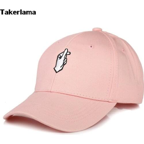 Fingers Heart Snapback Baseball Hat KPOP Same Type Unisex Sport Visor Trend Cap Flipper Little Heart Love Sun Truck Hat Gorras