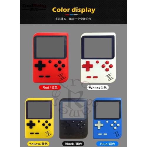 Coolbaby Retro Mini Handheld Game Console 8Bit 2.8 Inch Color LCD Color Kids gift Game Player Built-in 168 games