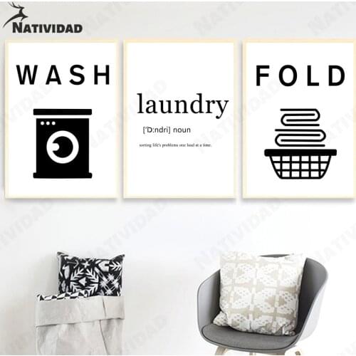 Laundry Room Appliances Art Print Poster Tap Dance Minimalism Art Canvas Painting Wall Stickers Bedroom Balcony Home Decoration