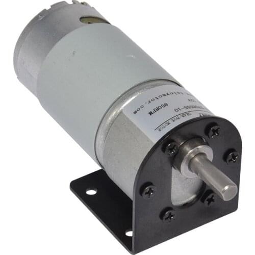 37GB555 DC Gear Motor 12V 100/280/850rpm Drill & Ball Bearing & Screwdriver Tool 12Volt DC Gearbox Electric Motor With Bracket