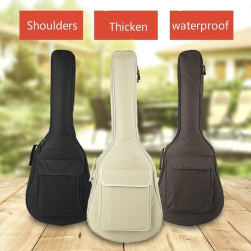 New Acoustic Guitar Bag 41 Inch Waterproof Backpack Oxford Acoustic Folk Guitar Gig Bag Cover with Double Shoulder Straps