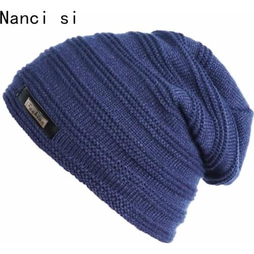 Brand Nanci si Winter Wool Ski Knitted Hats Scarf Set Head Hooded Cap Beanie Mask Balaclava Earmuffs Head Caps For Men Women