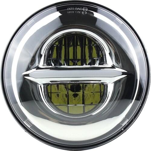 1PCS 7 Inch Round LED Headlight Hi/low Beam DRL white for Jeep Wrangler JK LJ TJ Motorcycle bike