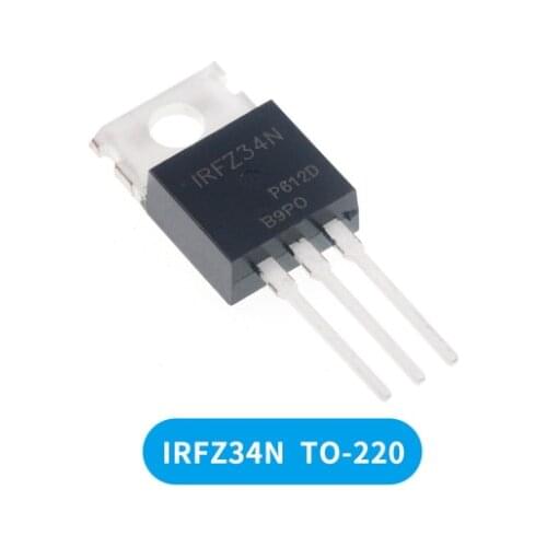10 unids/lote IRFZ46NPBF IRFZ34N IRFZ44N-220 IRFZ34 IRFZ44 IRFZ46N TO220 MOSFET de potencia