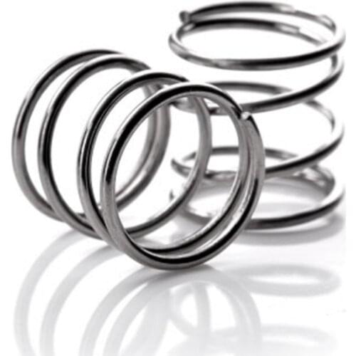 10pcs stainless steel compression spring non-corrosive electrical springs with precise surface treatment for toys pens 0.8*10*50