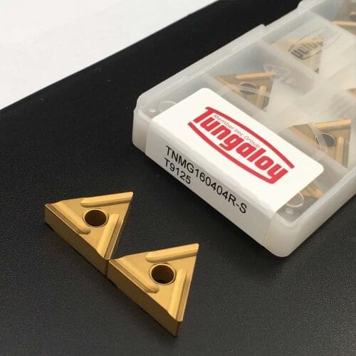 10PCS TNMG160404 R S T9125 High Quality Carbide Inserts External Turning Tool TNMG160408 CNC Lathe Tools For Steel