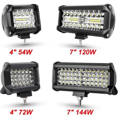 12V 24V LED Bar Offroad Spot Flood Combo LED Light Bar/Work Light for Truck Car SUV 4WD 4x4 Boat ATV Barra LED Headlights