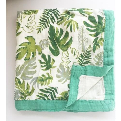 2 Layer Bamboo Cotton Baby Blanket Baby Towel