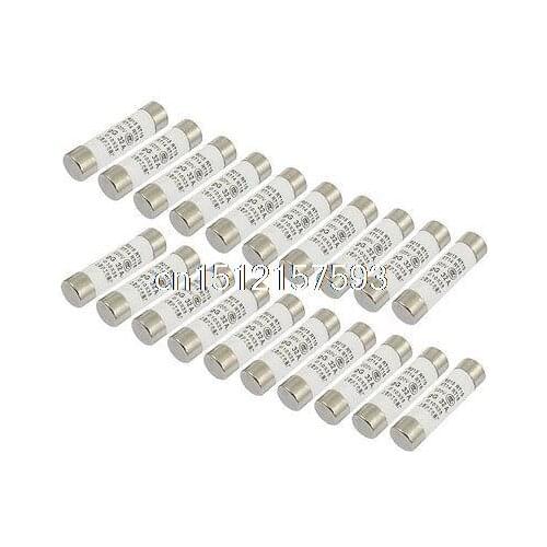 20 Pcs RO15 Series 500V 32A Cylinder Cap Ceramic Fast Blow Fuse Links 10x38mm