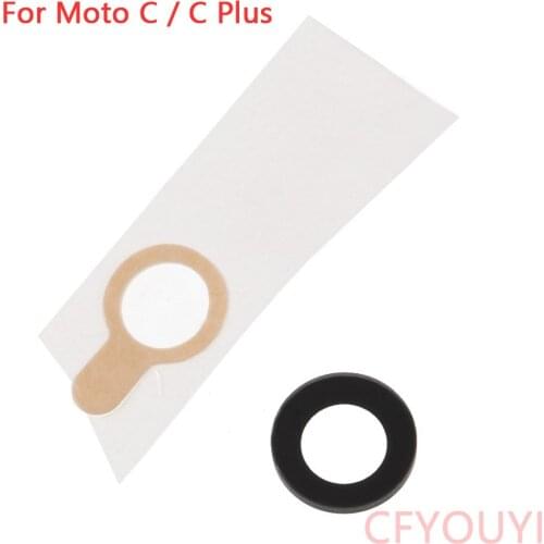 50pcs/lot For Motorola Moto C / C Plus Rear Back Camera Lens Cover Part with Adhesive Sticker