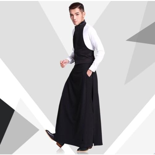 Hot High Quality Casual Pants Mens Culottes Fashion Trousers Tide Clothing Work Wear Set Hairstylist Male Singer Costumes