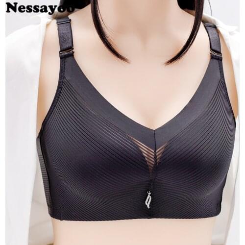 Full Coverage Bras For Women Push Up Lingerie Seamless Wire Free Bralette Large Size 44 46 48 C D E Full Cup Minimizer Brassiere