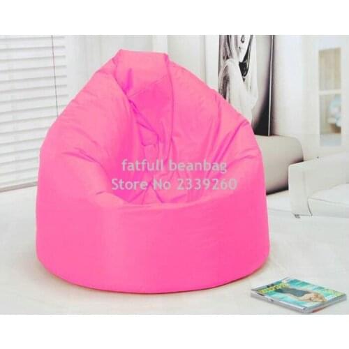 Cover only No Filler - PINK large Blue Geometric Ziggy Print Tear Drop Bean Bag Skin Cover 300L Capacity