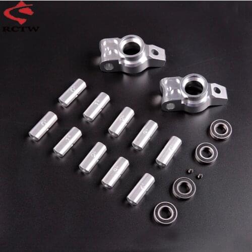 CNC Metal Angle Adjustable Rear Wheel Bearing Base Kit for 1/5 HPI Rofun Rovan Km Baja 5b 5t 5sc Truck Spare Upgrade Parts