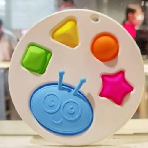 Infant Baby Toys Montessori Exercise Board Rattle Puzzle Colorful Intelligence Development Early Education Intensive TrainingToy