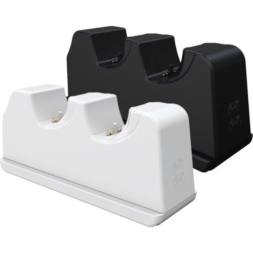 Dual USB Handle Fast Charging Dock Station Stand Charger for 5 PS5 Game Controller Joypad Joystick
