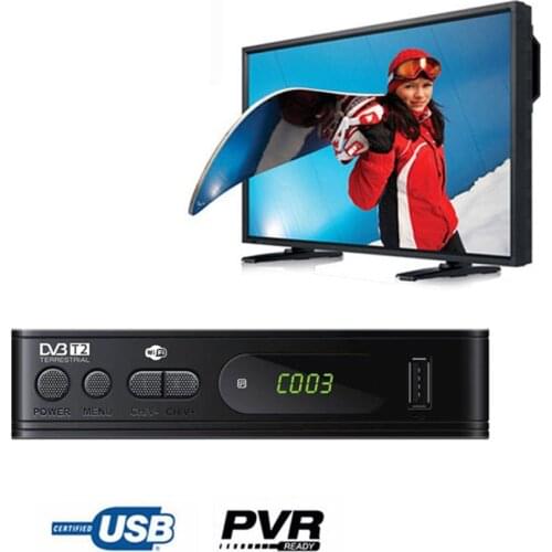 DVB-T/T2/C HD TV Network Player Tuner Digital Receiver Digital Set-top Box Strong Signal Durable Player Wifi Free TV Box