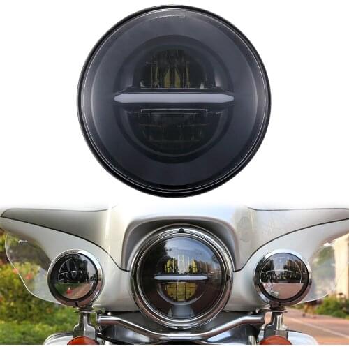 5.75" Inch Motorcycle LED Projector Headlight DRL High/Low Beam for Motor Sportster Dyna XL 883C 1200C FXD Headlamp FX