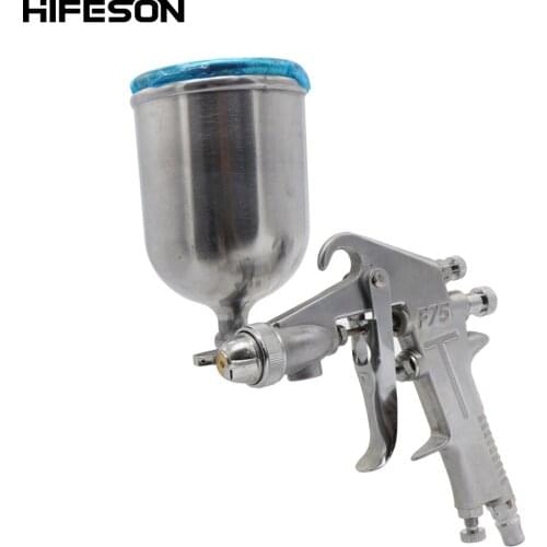 HIFESON Air Spray Brush Gun 1.5mm 400cc 75G Pneumatic Mini Paint Spray Gun Tool Nozzle AirBrush Pen for Car Commercial Painting