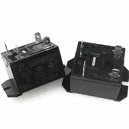 HOT 12V relay SFD-112DM SFD112DM SFD 112DM 12VDC DC12V 12V 4PIN 30A