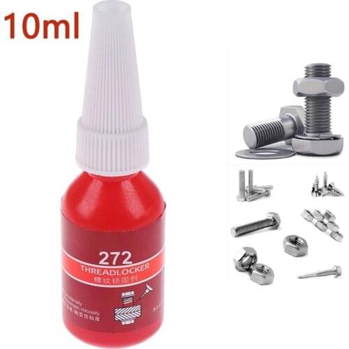 10 Ml Adhesive Wire Sealing Anti-Corrosion High Strength Threadlocker Red Threadlocker Adhesive 272 Lock New Wholesale