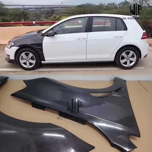 MK7 High Quality Carbon Fiber Side Fender Mudguards Trim Car Styling For VW Golf MK7 Car Body Kit 2014-UP