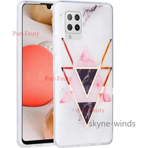 Fashion plating case for Samsung Galaxy A42 A52 A72 lightweight and anti-fall phone cover for SM A 42 52 72 coque fundas casing
