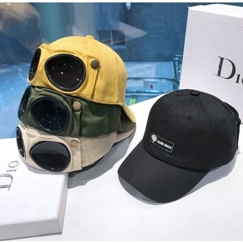 Mens Fashion Aviator Baseball Cap Personality Street Hip Hop Cap Cotton Casual Sun Hat Reversible Snapback Male Decorated Hats