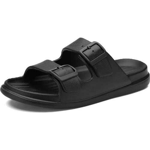 2021 New Arrival Unisex Clogs Summer Shoes Men Slippers Breathable Non-slip Black White Male Garden Shoes Outdoor Beach Sandals