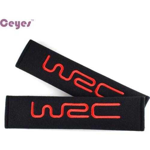 Ceyes Car Styling Auto Seat Belt Cover Case For Nissan WRC Vw For Honda For BMW M Power For Audi S Line Accessories Car-Styling