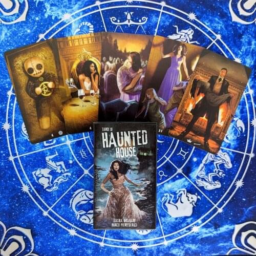 New Tarot of Haunted House Cards And PDF Guidance Divination Deck Entertainment Parties Board Game Support Drop Shipping 78Pcs