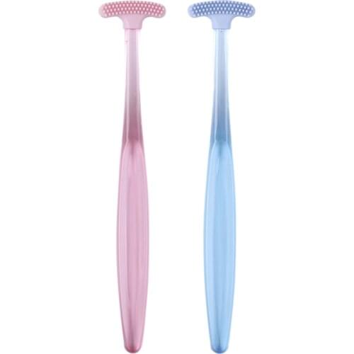 Tongue Coating Cleaner Tongue Brush Tongue Scraper Oral Care for Adults