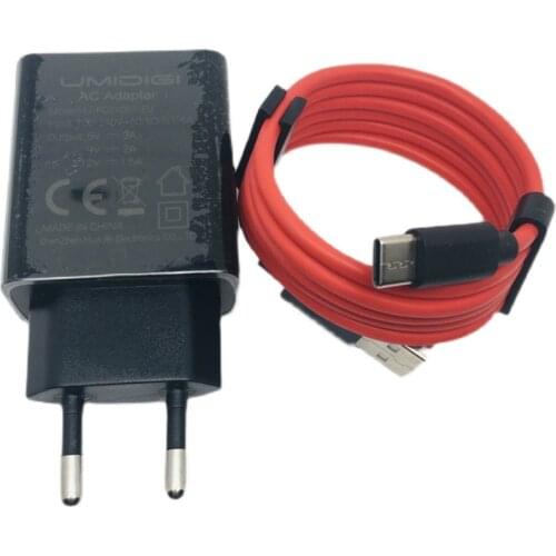 Original UMIDIGI POWER 3 Charger Fast Charging Power Adapter+USB Cable For Phone