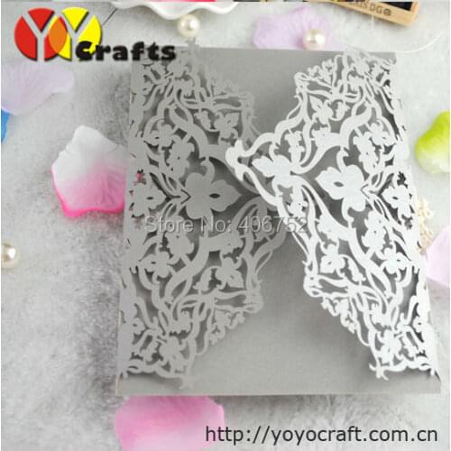 Romatic wedding invitation cards with paper envelope,beautiful invitation cards --INC182