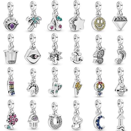 NEW 2019 100% 925 Sterling Silver 1:1 Winter Series My Love Animal Pendant Charm Fit DIY Bracelet Original Fashion Jewelry Gift