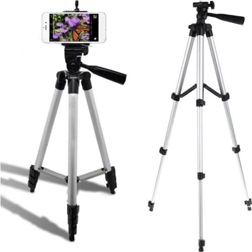Tripod for Camera Smartphone Live Broadcast Aluminum Alloy Photo Holder Fishing Lamp Stand