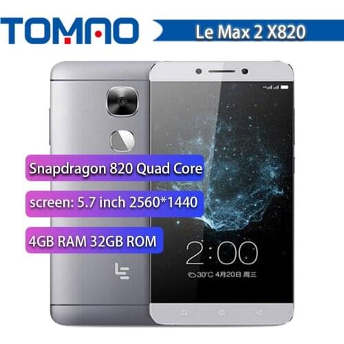 Original 5.7" Letv LeEco Le Max 2 X822/820 FDD 4G Smart Phone 4G 32G Snapdragon 820 Quad Core 2560x1440 21MP Fingerprint Google