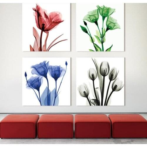 Modern Flower Watercolor Oil Painting Living Room Background Wall Decoration Canvas Painting Hotel Porch Hanging Wall Art Paris