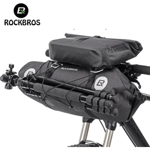 ROCKBROS Bicycle Bags MTB Handlebar Waterproof Bicycle Front Bag Pouch Pannier Large Capacity Mountain Bike Accessories