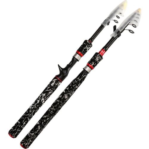Fishing rod 1.8 m - 2.7 m carp fishing rod feeder feeder hard glass steel carbon fiber telescopic portable casting fishing rod
