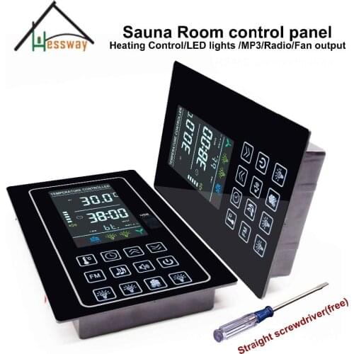 220V 110V 30A Acrylic Panel Heater Control Sauna Thermostat for Dry Sauna Heaters 4.5KW