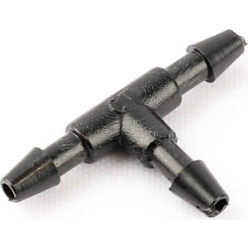 200 pcs 3/5mm Garden Hose Equal Tee Micro Drip Irrigation Pipe Barbed Connector Watering System Connection Parts