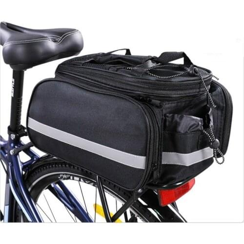 Bicycle Carrier Bag Bike Rack Pannier Trunk Basket Back Seat Shelf Pouch Cycling Luggage Shoulder Handbag Bike Rear Bag Parts