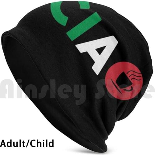 Ciao Italian I Love Italy With Italia Espresso Beanies Knit Hat Hip Hop Italy Italia Espresso Coffee Black Coffee