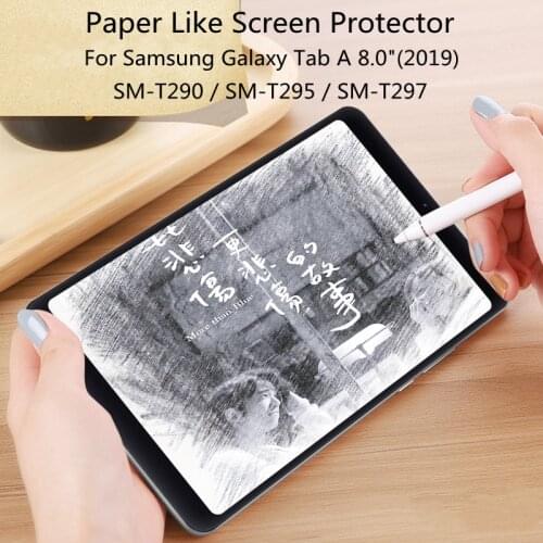 Paper Like Write Painting Screen Protector Film For Samsung Galaxy Tab A 8.0 inches 2019 SM- T290 T295 T297 PET Matte Film